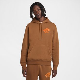 Nike Mens Nike Sportswear Club Hoodie in Brown | FZ0903-281