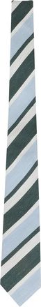 Tagliatore Regimental Stropdas - Heren - Stropdassen - Groen - ONE Size - Accessoires