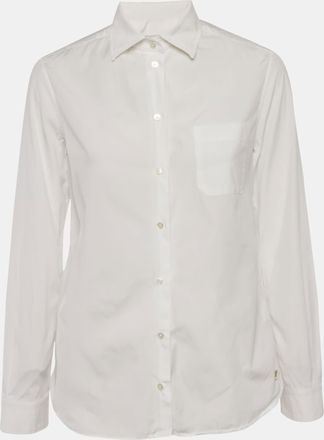 Max Mara White Cotton Long Sleeve Shirt