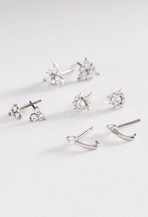 Anthropologie Dainty Post Earrings, Set of 4