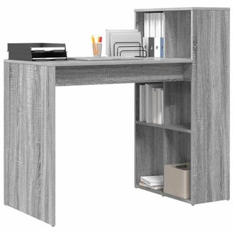 Berkfield Home Modern Writing Desk Grey Sonoma Engineered wood, laminate Medium