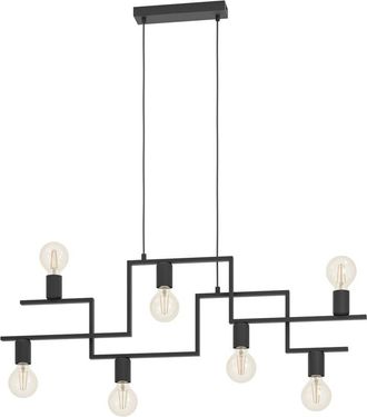 Eglo Eglo - Lampadario a Sospensione Vintage Fembard Acciaio Nero 7 Luci E27