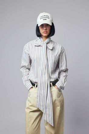 Acne Studios Striped Blouse with Scarf