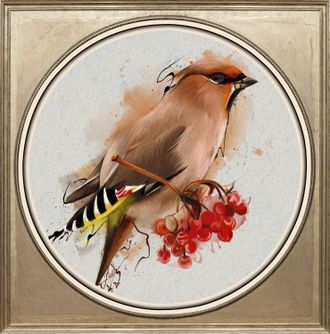 Queence Acrylglasbild »Vogel« Blumenbilder Gemälde Kunst Vogelbilder Vögel Fine Art-Print in Galeriequalität
