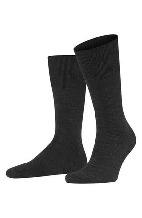 Falke Airport Wool Blend Socks in Anthracite at Nordstrom, Size Xx-Large