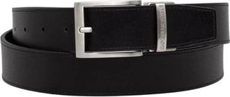 Emporio Armani Portemonnee en Riem Set - Heren - Riemen - Zwart - ONE Size - Leer - Accessoires