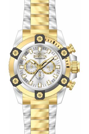 Invicta Coalition Forces 50064 Herenhorloge - Quartz Uurwerk - Roestvrij Staal met Zilveren Wijzerplaat - 56 mm