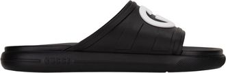 Gucci Slippers - Heren - Sandalen - Zwart - 47 EU - Leer - Schoenen
