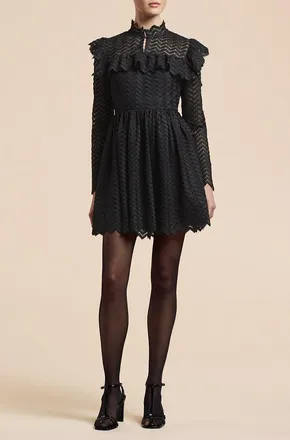 Rebecca Taylor Chevron Lace Dress