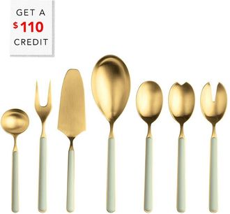 Mepra 7Pc Fantasia Ice Serving Set With $110 Credit