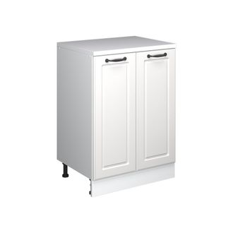 Vicco Armario De Cocina Para Techo Inclinado R-line, Blanco Casa De Campo, 60 Cm Sin Inclinaci&oacute;n Con 2 Puertas, Vicco
