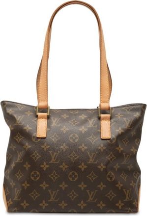 Louis Vuitton Brown Pvc Leather Shoulder Bag Tote Bag (Pre-Owned)