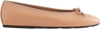 Ferragamo Salvatore Ferragamo Ladies Beige Leather Ballet Flats, Brand Size 5.5