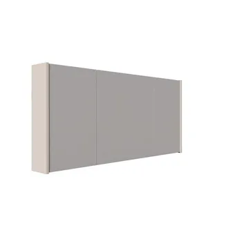 Saniclass Prime Spiegelkast - 140x63x16cm - inclusief zijpanelen - cotton beige