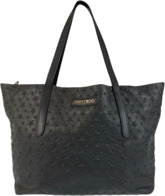 Jimmy Choo London Pre-owned Tote Bags, female, Black, Size: ONE SIZE Pre-owned Leather Shoulder Tote Bag