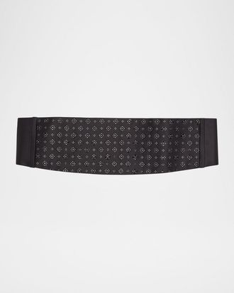 Stefano Ricci Men & apos;s Silk and Rhinestone Cummerbund