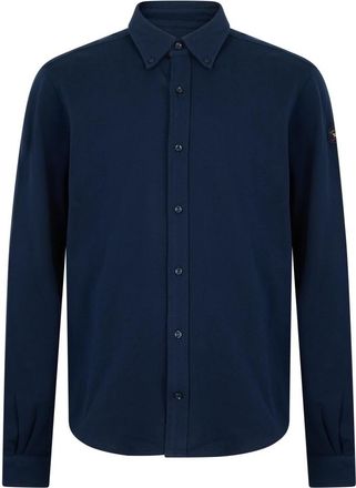 Paul & Shark Katoenen shirt - Heren - Casual Overhemden - Blauw - 2XL - Katoen - Overhemden