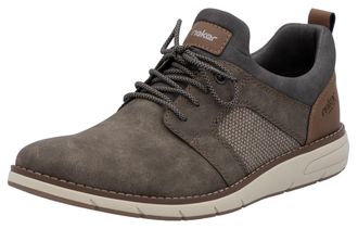Rieker Slip-On Sneaker RIEKER, Herren, Gr. 43, braun (taupe, grau, braun), Lederimitat, Textil, Schuhe Slip-On Sneaker, Slipper, Freizeitschuh, Halbschuh mit