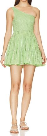 Sundress Joe Mini Dress In Athene Lime