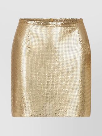 Paco Rabanne metallic mini skirt