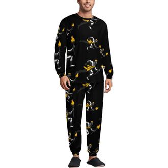 Generic Hercules Greek God Mens Pajamas Set 2 Piece Crewneck Tops Sleep Pants with Pockets Sleepwear Loungewear