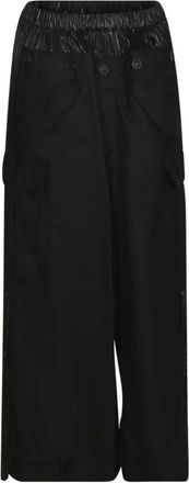 Junya Watanabe Wide Broeken - Dames - Wijde Broeken - Zwart - XS - Broeken