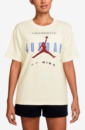Nike Jordan Flight Relaxed Fit Cotton Graphic T-Shirt in Sail/University Blue/Red at Nordstrom Rack, Size Xx-Large