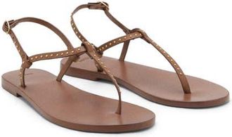 Mango Mini Stud Slingback Sandal in Leather at Nordstrom, Size 6.5Us