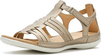 Ecco Flash Huarache Leather Womens Dress Sandals Pure Cashmere : EU 43 (US Womens 12-12.5) M