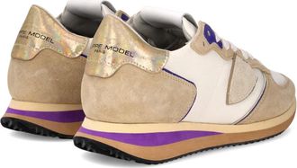 Philippe Model Womens Trpx Low Sneakers Multicolor Suede