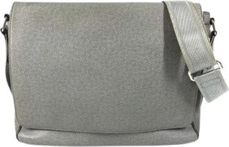 Louis Vuitton Pre-owned Messenger Bag - Heren - Vintage Schoudertas - Grijs - ONE Size - Leer - Vintage