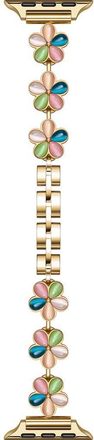 Posh Tech June Flower Bracelet Apple Watch Watchband in Gold Multi at Nordstrom, Size 42 Mm
