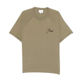 Rhude T-Shirts, male, Green, Size: L Classique Raglan Tee