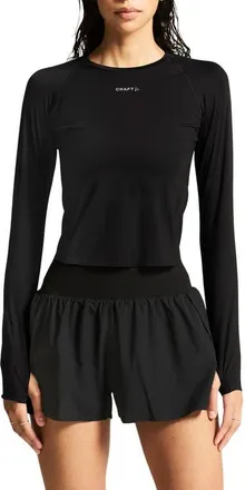 Craft Hypervent Long Sleeve Top in Black at Nordstrom, Size X-Small
