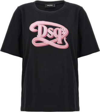 Dsquared2 Black Logo print t-shirt