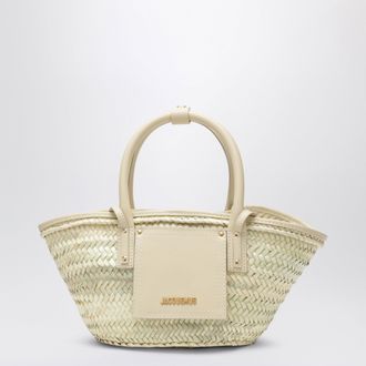 Jacquemus Mini Soli basket bag in raffia