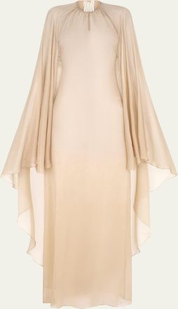 Tom Ford Wet Look Flowy Caftan Gown