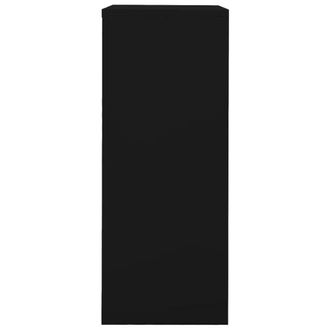 Berkfield Home Office Cabinet Black 90x40x102 cm Steel | Size: 90 x 40 x 102 cm