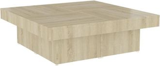 vidaXL Coffee Table Sonoma Oak 90x90x28 cm Engineered Wood Vidaxl