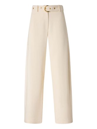 Pinko Lexy Wide-Leg Cropped Tailored Pants