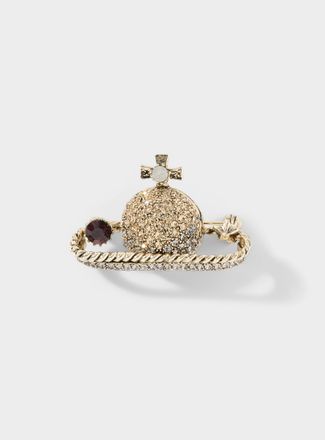 Le 31 Mens Rhinestone orb brooch