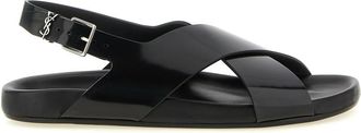 Saint Laurent Black Solid Sandals
