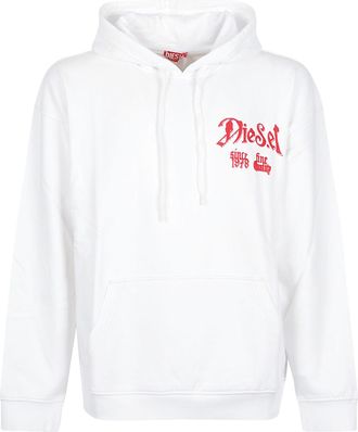 Diesel S-Box T-Aa2 Graphic Printed Hoodie