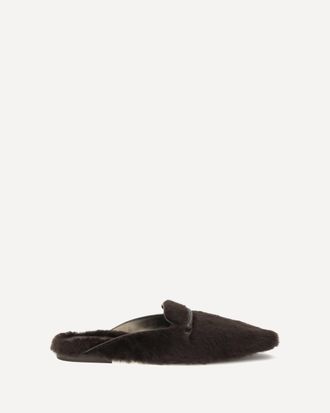 Brunello Cucinelli Shearling Ballerinas with Precious Bar Female 37