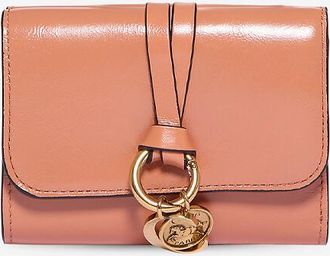 Chlo&eacute; Kleine Brieftasche aus gl&auml;nzendem Leder Alphabet