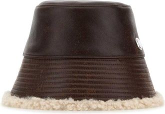 Stella McCartney Dark Brown Solid Bucket Hat