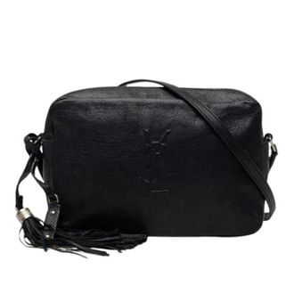 Saint Laurent Pre-owned Lou Camera Bag - Dames - Pre-owned - Zwart - Maat: ONE Size Leer