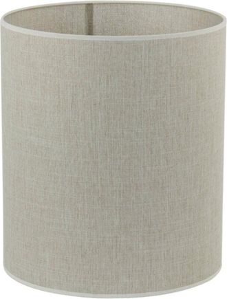 Light & Living Pantalla de lámpara - Breska - blanco - textil - - Light&living