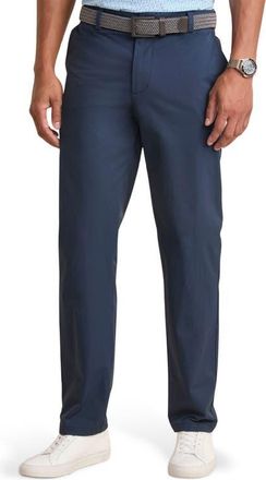 Vineyard Vines On-The-Go Straight Leg Performance Pants in Blue Blazer at Nordstrom, Size 30 X 32