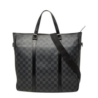 Louis Vuitton Pre-owned Tote Bags, male, Black, Size: ONE SIZE Pre-owned Damier Graphite Shoulder Bag